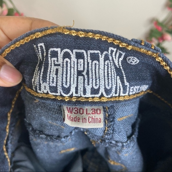 M. Gordon Dark Wash Mens Skinny Jeans 30x30 - Picture 2 of 6